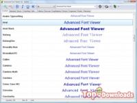 ���������� �������� Advanced Font Viewer